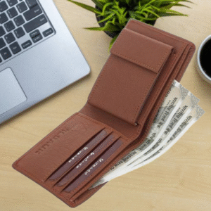 Fahionable Stylish Tan Colour Mens Wallet Flip ID With Removable cardholder