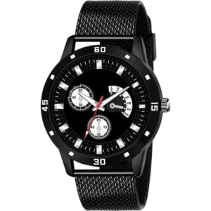 Black Avatar Quartz Analog Watch for Men