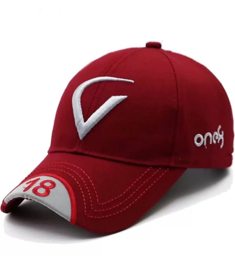 Vinsage Stylish Red Printed Cotton Caps