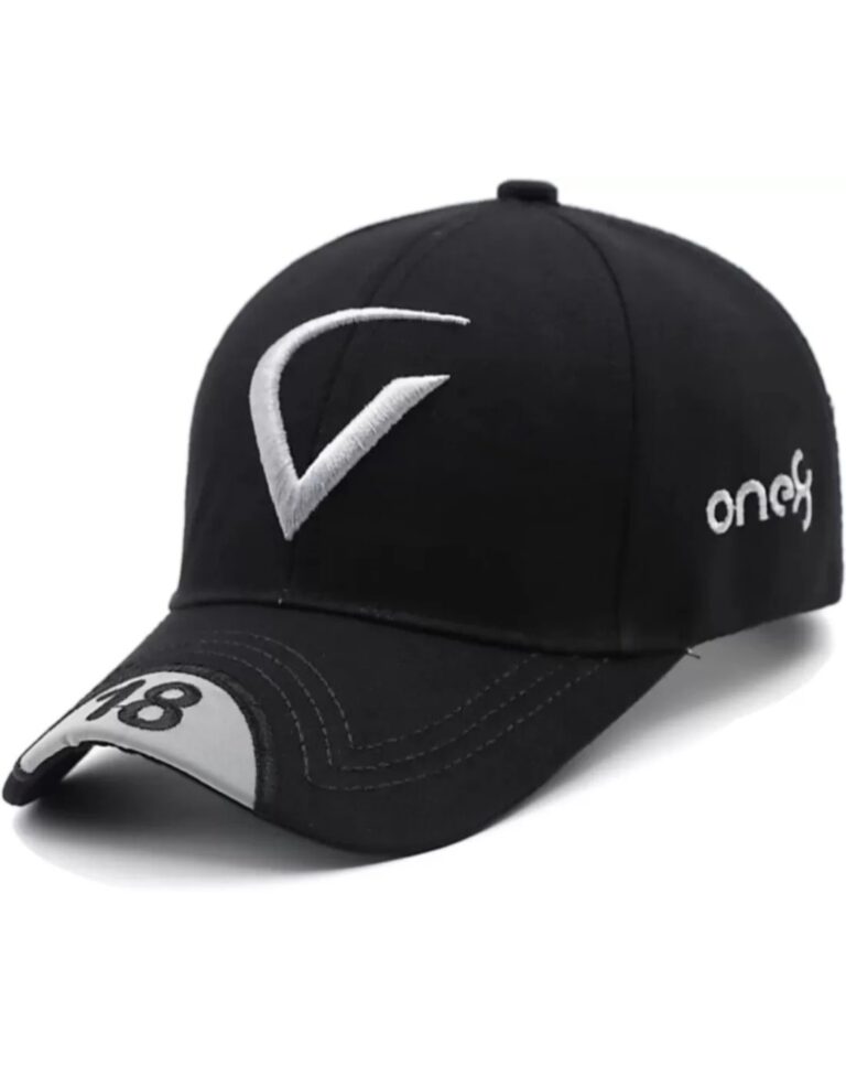 Vinsage Stylish Black Printed Cotton Caps