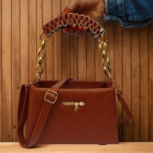Women Brown Sling bag And Handbags with Adjustable Strap for Girls and Women Purse