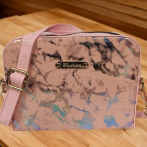 Women Pink Sling bag with Adjustable Strap for Girls and Women Purse