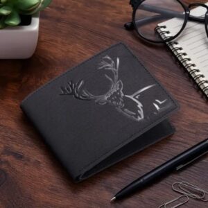 Mens Printed Classic Wallet Black