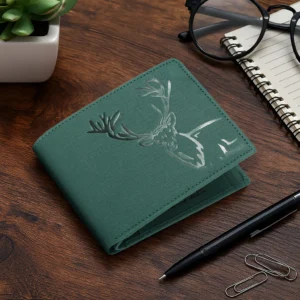Deer Printed Trendy Classic Wallet for Men