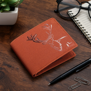 Deer Printed Trendy Classic Wallet for Men