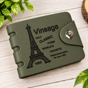 Eiffel Tower Classic Wallet for Men (Green)