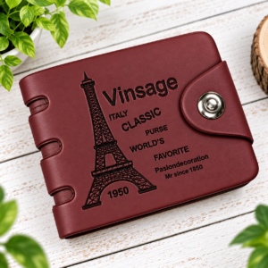 Eiffel Tower Classic Wallet for Men (Brown)